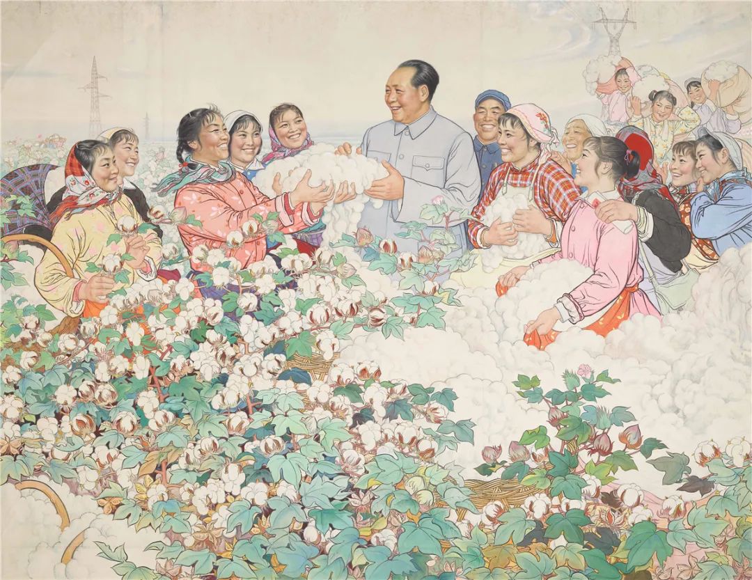 刘文西 银花朵朵向阳开 174cm×226cm 1977年