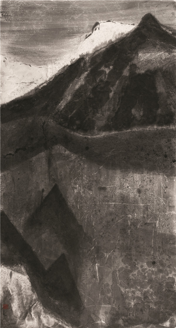 朱尽晖 冰川水墨 180x97cm (10)