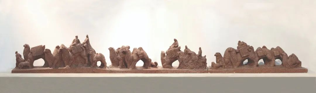 马改户 丝绸之路 雕塑 315cm×21cm×40cm 1987年