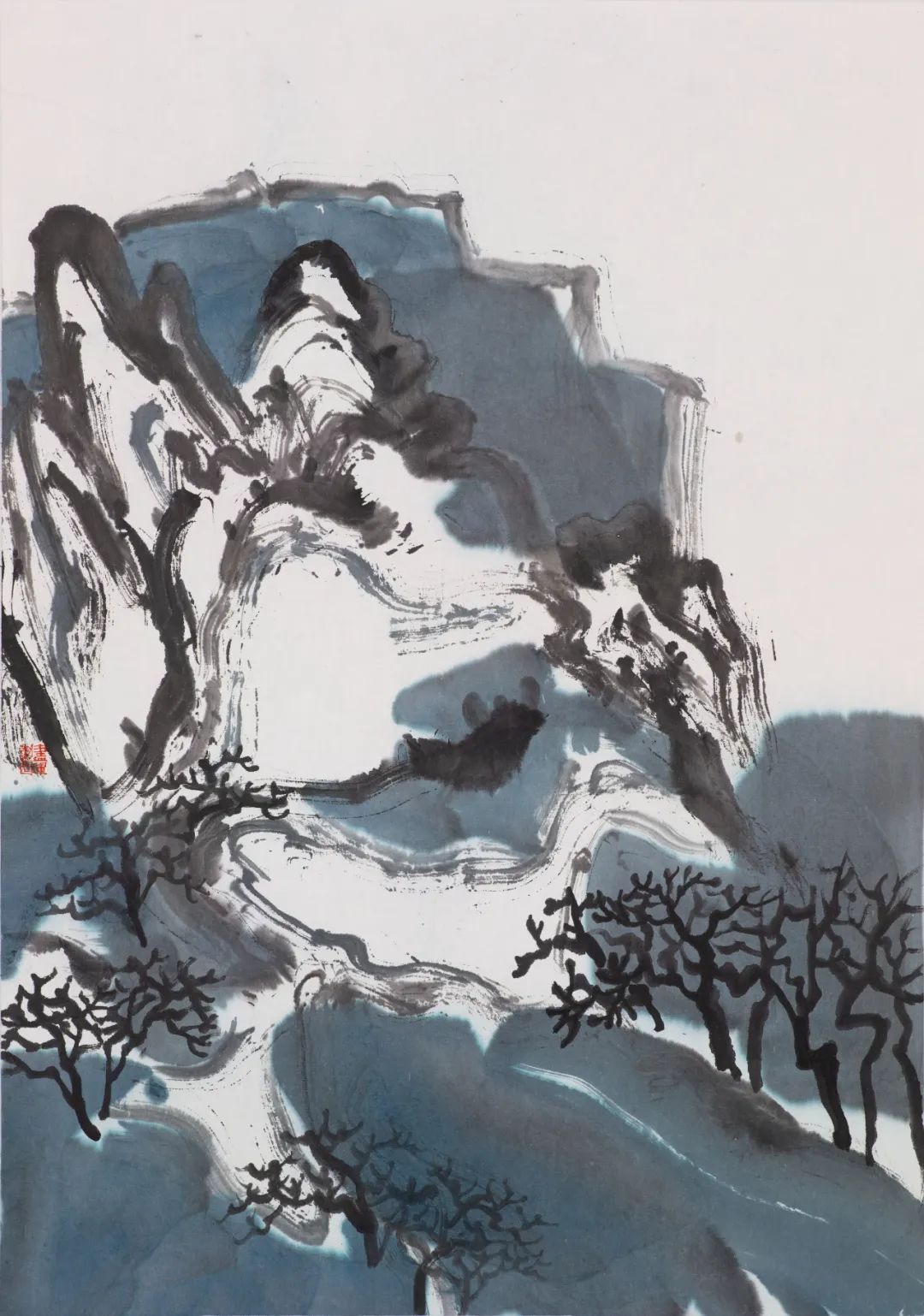 朱尽晖《没寒》纸本设色46x70cm 2022年