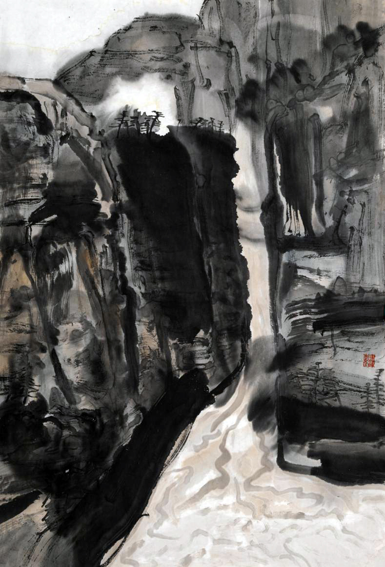 临风 178×96cm 纸本水墨 2023年