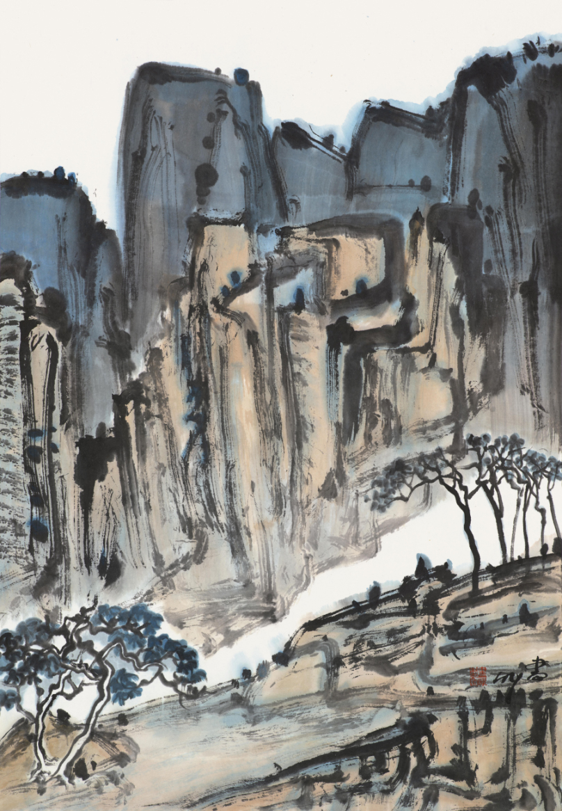 宽山 178×96cm 纸本水墨 2023年