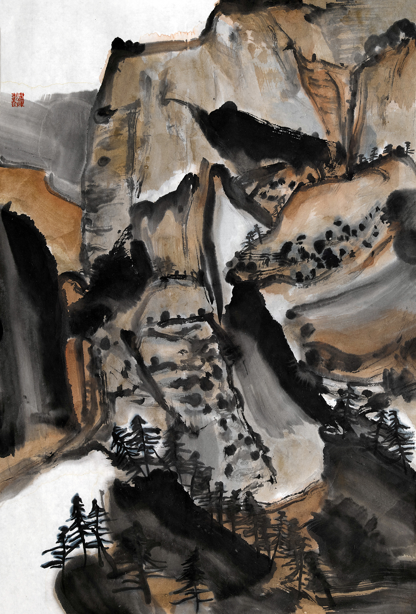 西川 178×96cm 纸本水墨 2022年